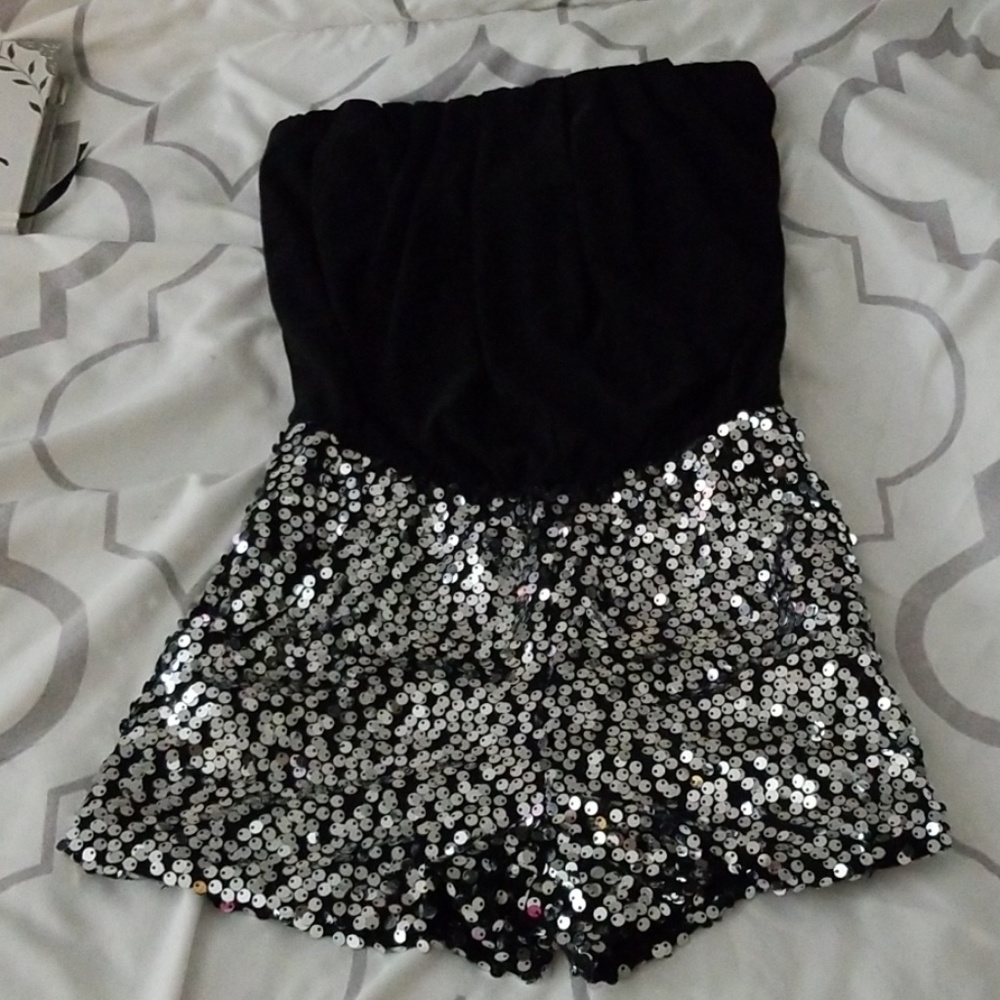 Sexy sequence romper